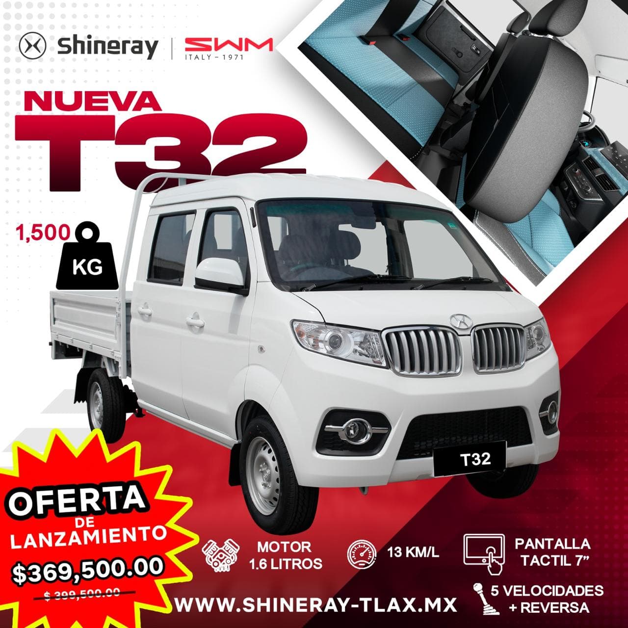 Shineray T32 — promoción oferta de lanzamiento
