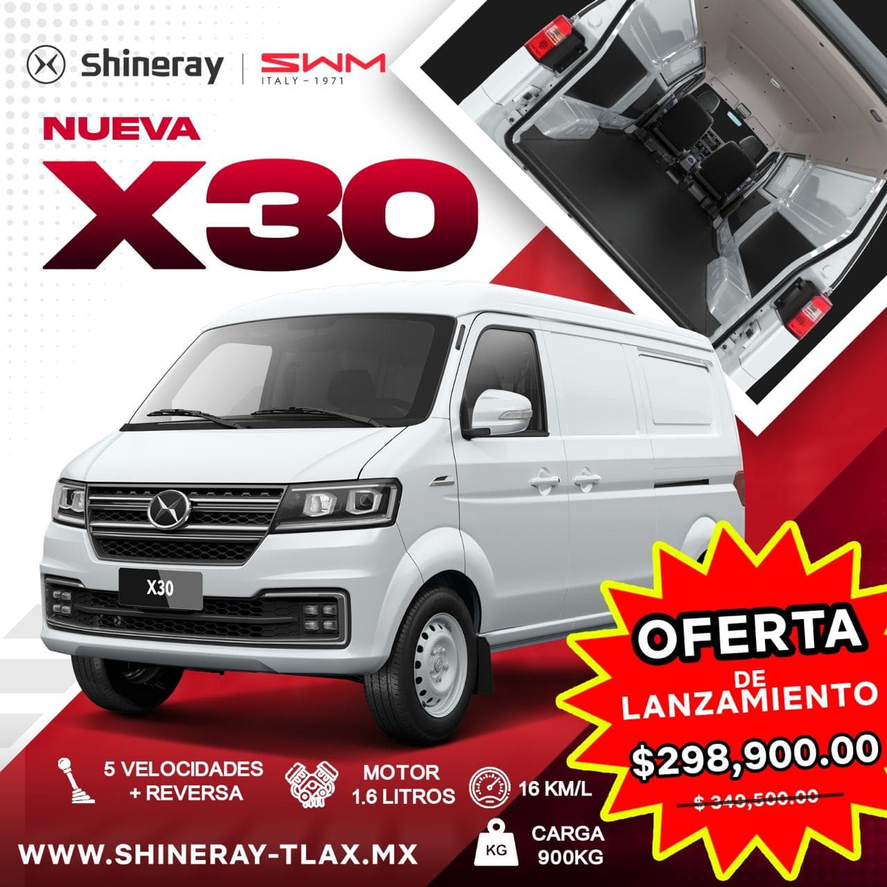 Shineray X30 — promoción oferta de lanzamiento